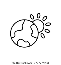 Partly Cloudy icon clean and modern vector illustration