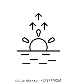 Partly Cloudy icon clean and modern vector illustration