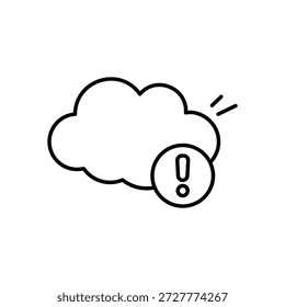 Partly Cloudy icon clean and modern vector illustration