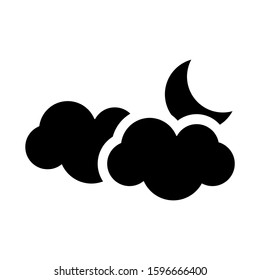 partly cloudy icon isolated sign symbol vector illustration - high quality black style vector icons
