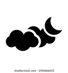 partly cloudy icon isolated sign symbol vector illustration - high quality black style vector icons
