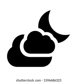 partly cloudy icon isolated sign symbol vector illustration - high quality black style vector icons
