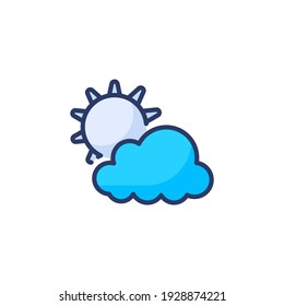Partly Cloudy icon in vector. Logotype