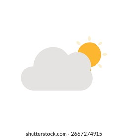 Cielo parcialmente nublado con Clima gráfico solar