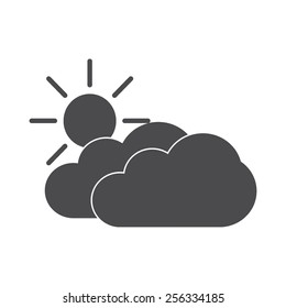 Partly Cloudy vector image to be used in web applications, mobile applications and print media.