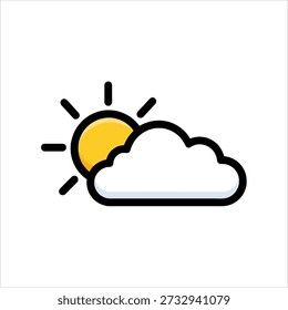 Partly Cloudy Weather Forecast Icon