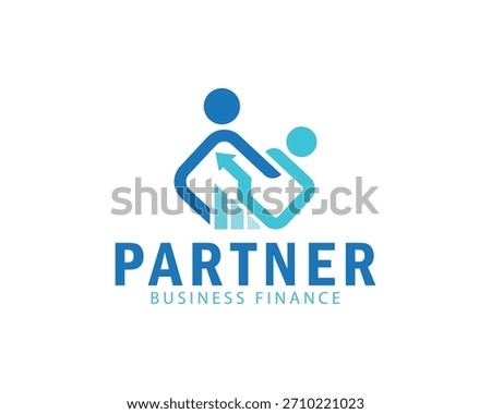 partner business logo creative design concept finance growth business people community