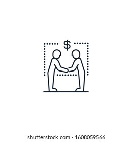 partner creative icon. From Business People icons collection. Isolated partner sign on white background