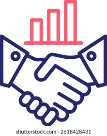 Partner Icon Color Vector Illustration