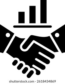Partner Icon Glyph Vector Illustration