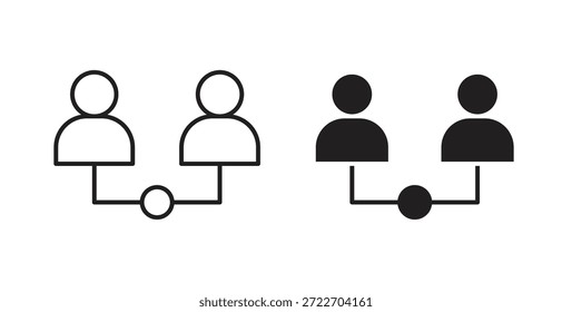 Partner icon isolated vector Illustration. Vector pictogram for web and app