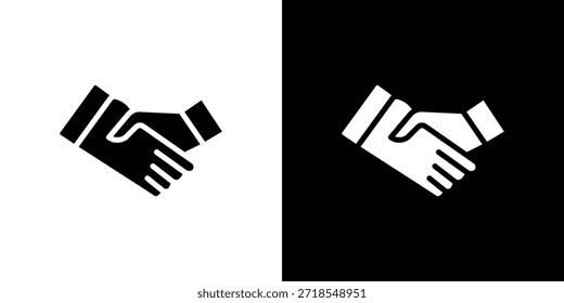 Ilustración vectorial de silueta de icono de socio estilo plano aislado