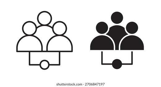 Símbolo del icono del socio para el logotipo, el Web, los diseños del App.
