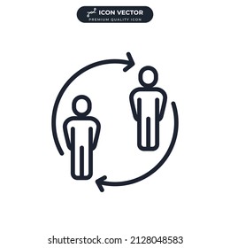 partner icon symbol template for graphic and web design collection logo vector illustration