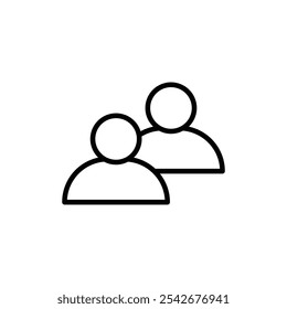 Partner icon Thin line art isolated