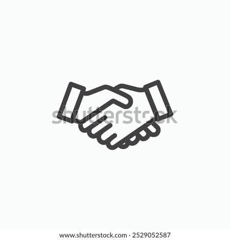 Partner icons set. filled and line illustration