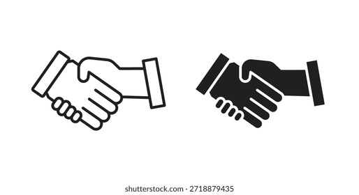 Conjunto de iconos de socios aislados sobre fondo blanco Ilustración vectorial plana.