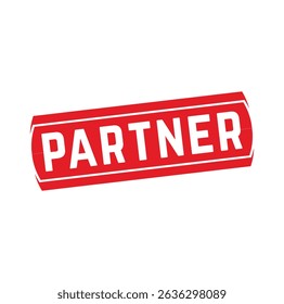 partner Rubber stamp design. VECTOR ILLUSTRATION. 