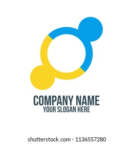 partner, teamwork, foundation, letter o and human social abstract company logo concept