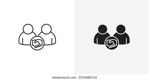 Partner vecor icon set. Stock vector illustrator. EPS 10