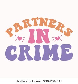 partners in crime retro t shirt