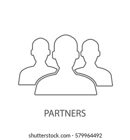 partners line icon