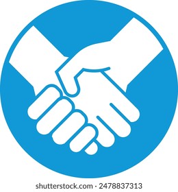 Partners shaking hands agreement collaboration corporate. Icons handshake deal hands clasping business partnership. Symbol corporate mutual consent trade cooperation business success teamwork