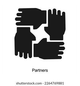 Partners and team icon concept