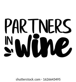 Partners in Wine | funny wine, alcohol, drinking design