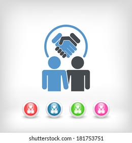 Partnership agreement icon