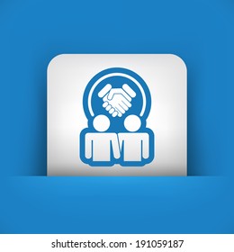 Partnership agreement icon