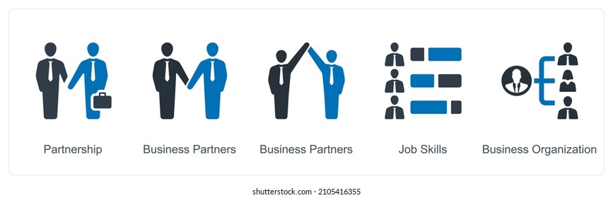 Partnership And Business Partners Icon Concept