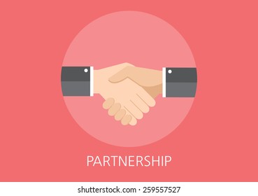partnership concept flat icon