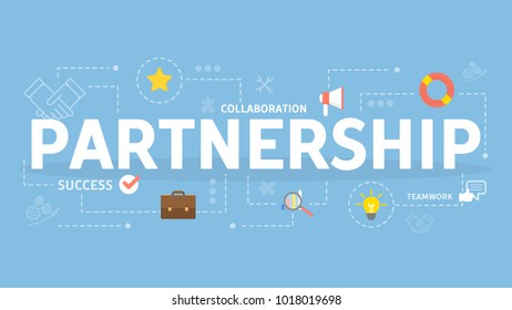 Partnership concept illustration. Idea of collaboration and help.