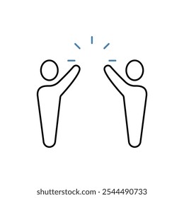 partnership concept line icon. Simple element illustration. partnership concept outline symbol design.