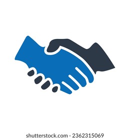 Icono azul plano de la asociación Isolación en la ilustración del vector de fondo blanco | Iconos de Seo