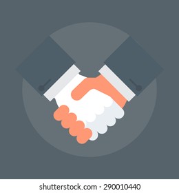 Partnership flat style, colorful, vector icon for info graphics, websites, mobile and print media.