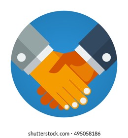 Partnership flat vector icon illustration that shows concept such as strategy, management, deal, success, business, agreement, can be use for personal or commercial use