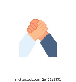 Icono de Vector de gesto de mano de sociedad. Estilo plano del icono del gesto de la mano. uso perfecto para el logotipo, la presentación, el Sitio web, y más. estilo moderno del color del diseño del icono