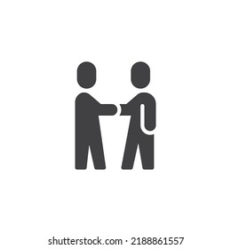 Partnership handshake vector icon. filled flat sign for mobile concept and web design. Business partner glyph icon. Symbol, logo illustration. Vector graphics