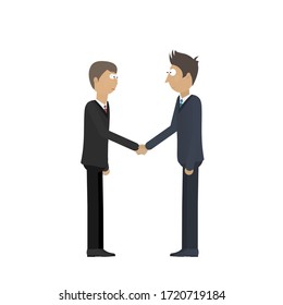 Partnership Handshake Vector Illustration Stock Vector (Royalty Free ...