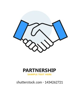 Partnership Icon Design. Vector Illustration.