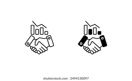 Diseño de icono de asociación con fondo blanco ilustración de stock
