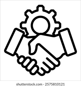Partnership Icon Element For Design