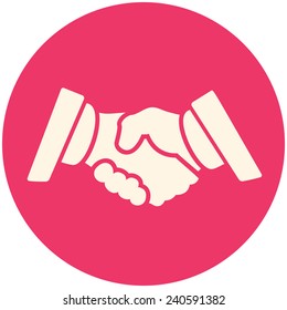 Partnership  icon, flat design