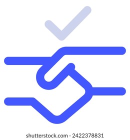 Partnerschaftssymbol-Illustration für Web, App, Infografik usw.