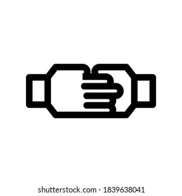 partnership icon or logo isolated sign symbol vector illustration - high quality black style vector icons

