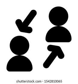Partnership Icon Solid Style. Perfect for website mobile app presentation and any other projects. Editable vector. 24 X 24 Pixel