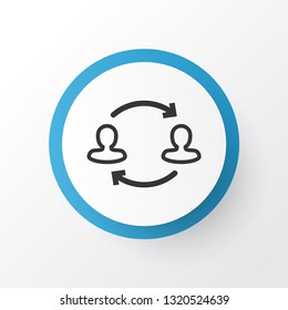 Partnership icon symbol. Premium quality isolated team structure element in trendy style.