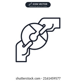 partnership icon symbol template for graphic and web design collection logo vector illustration